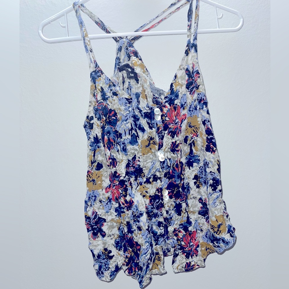 Flower print tank top